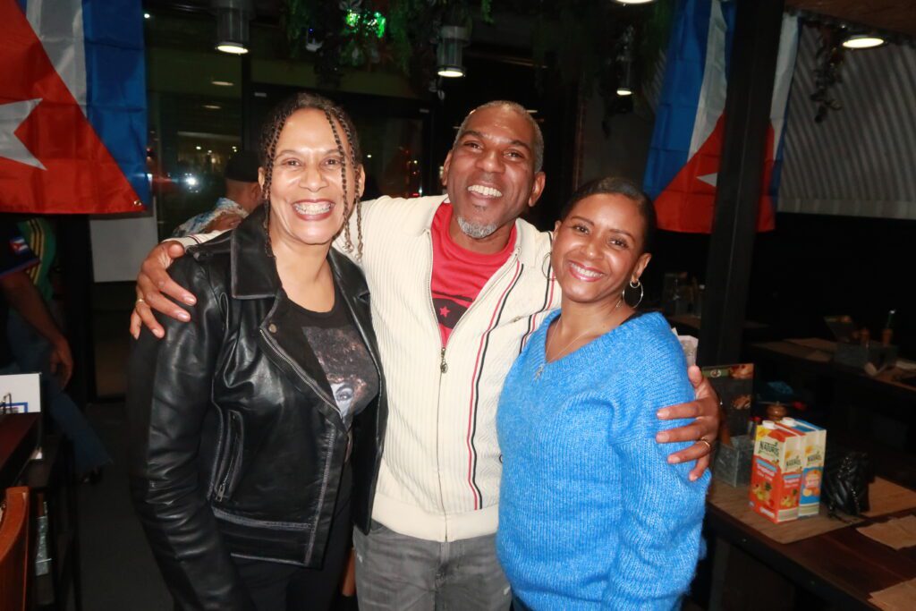 Jacqui, Pat and Leana pose at A Taste of Salsa Caribbean Roast event