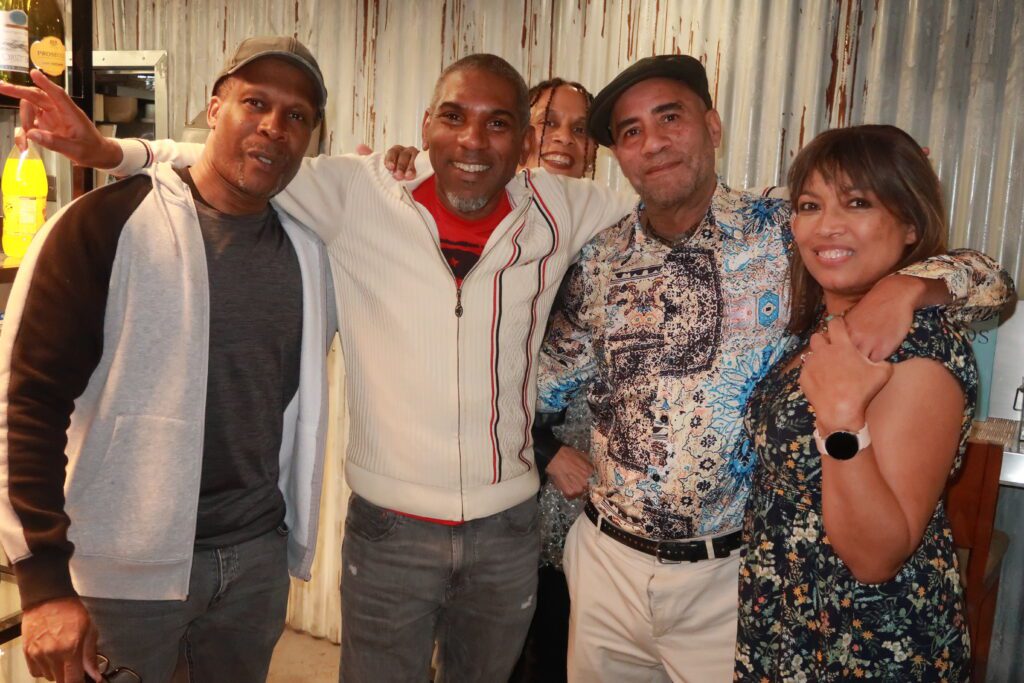 Steevo, Pat, Andy and Carol pose at A Taste of Salsa Caribbean Roast event