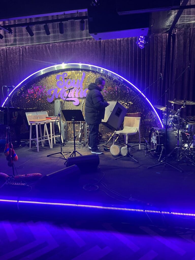 Setting up at Soul Mama