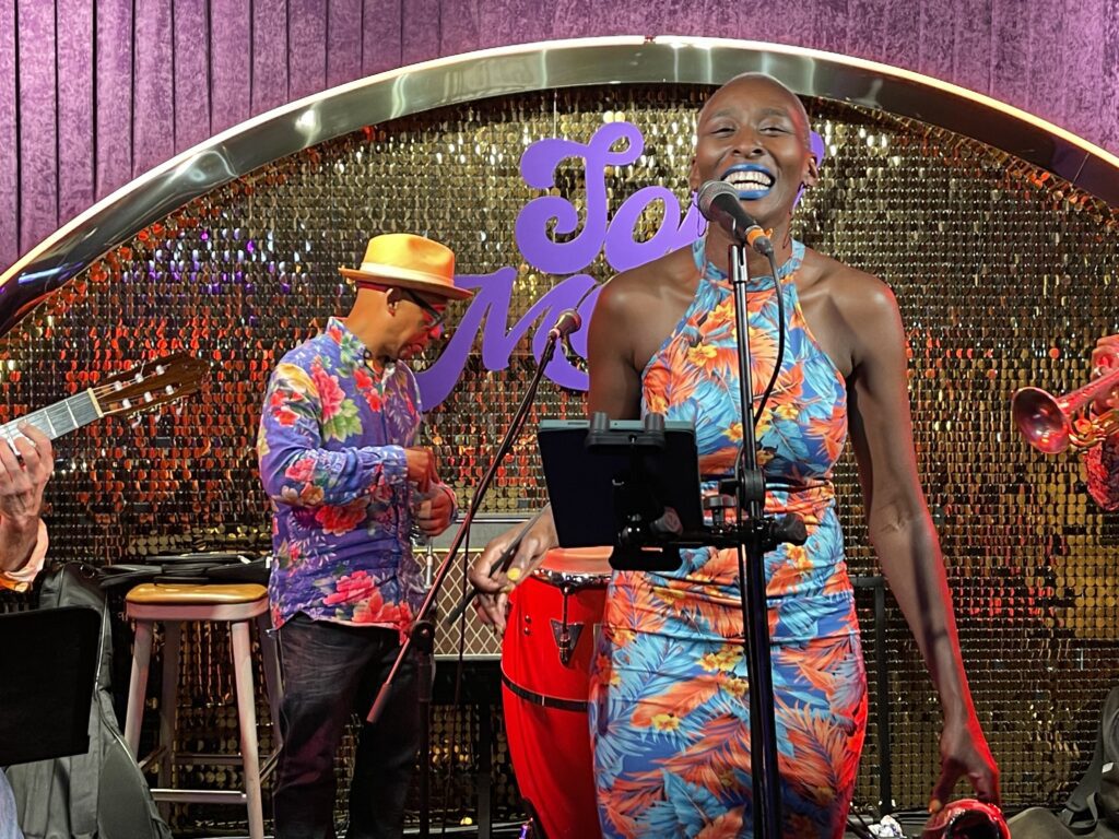 Naná Clara Aldrin-Quaye with Son Yambu quartet at Soul Mama