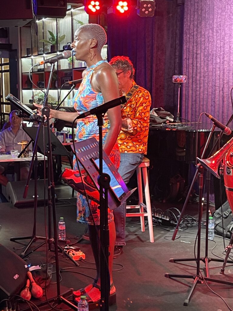 Naná Clara Aldrin-Quaye with Son Yambu quartet at Soul Mama