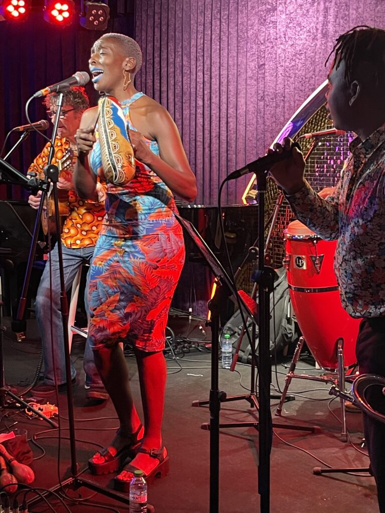Naná Clara Aldrin-Quaye with Son Yambu quartet at Soul Mama