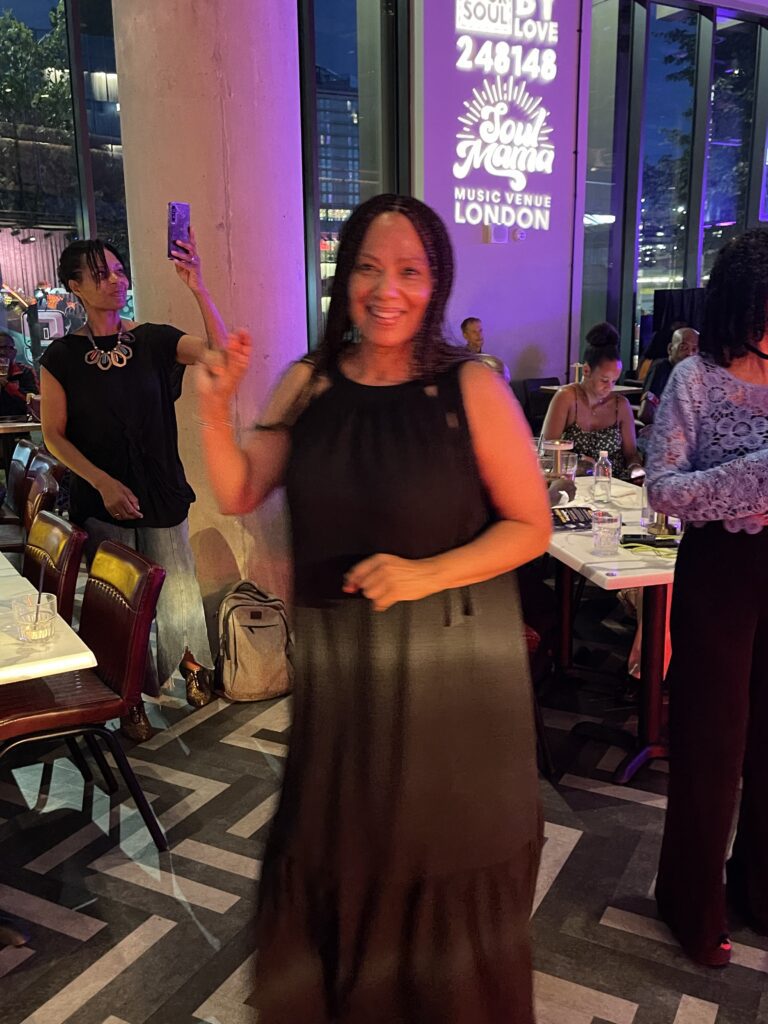 Jas & Guest pose whilst listening to Son Yambu at Soul Mama