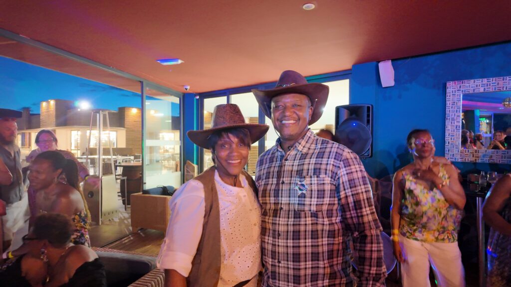 Dee & Patrick pose at Wild West West night