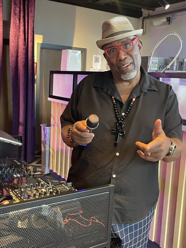 DJ Hughie performing at HABANA Daze