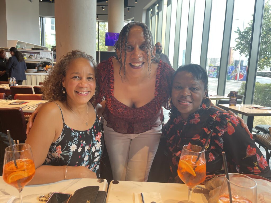 Jacqui, Jenni, and Sharon make a pose at HABANA Daze Brunch