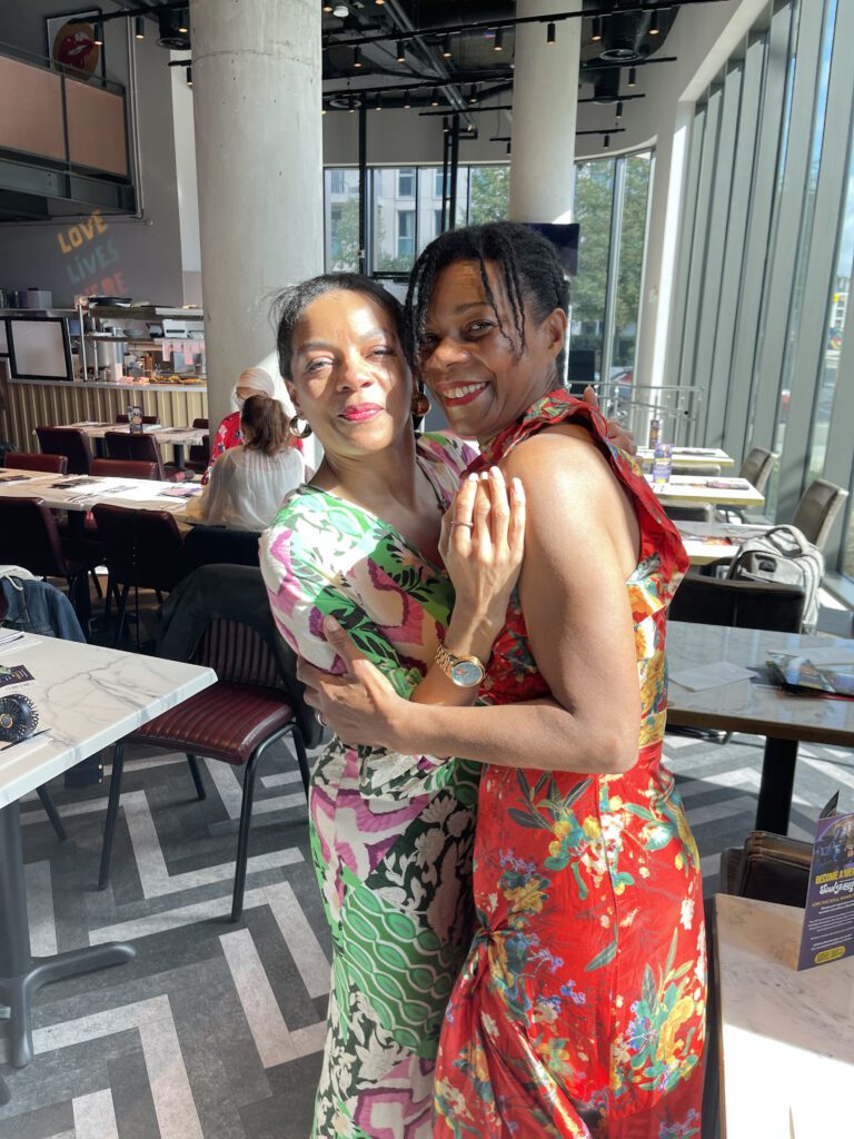 Jas and Susan pose