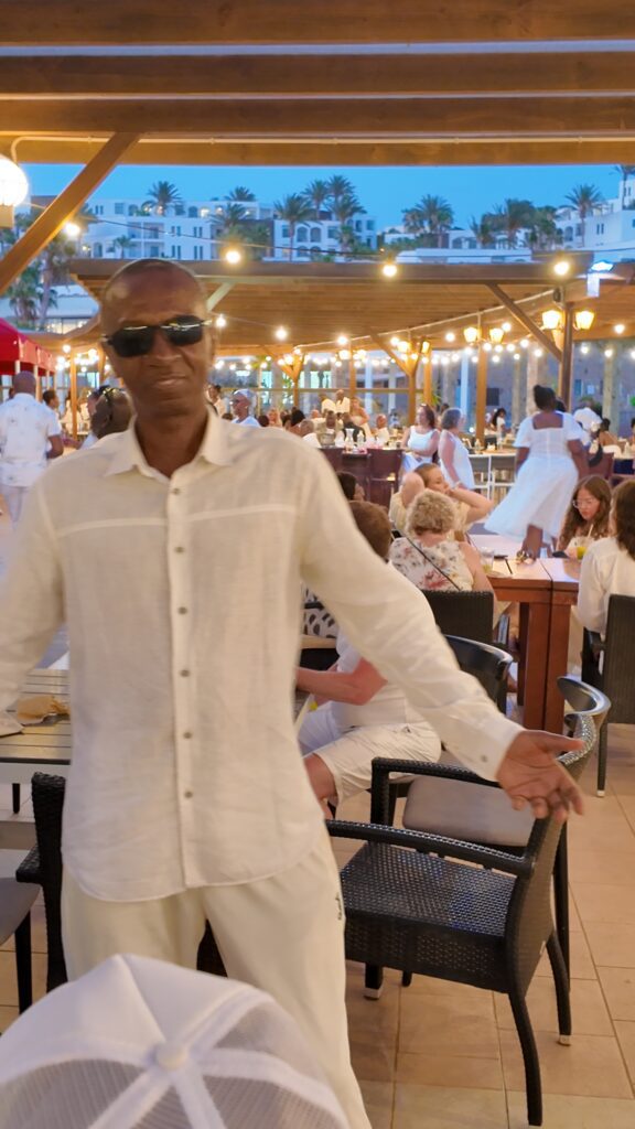 Loxley poses at White Party during FitFever SALSOGA '25