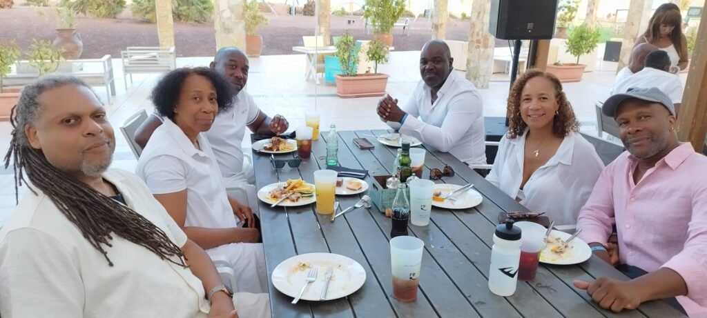 SALSOGA Salsa teachers relax at SALSOGA '24 White Party