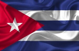 Cuban Flag - Fluttering