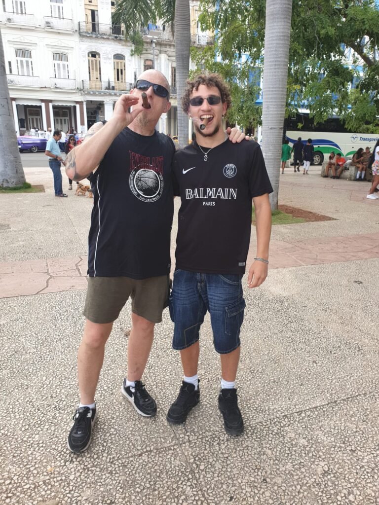 Tony & Ty pose with cigars