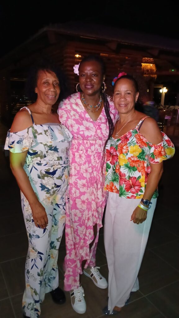 Monica, Sharon & Jenni at SALSOGA 24 Hawaiian Night - A Taste of Salsa (HAW)