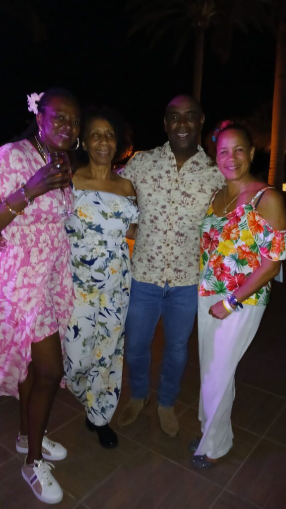 Sharon, Monica, Paul & Jenni at SALSOGA 24 Hawaiian Night - A Taste of Salsa (HAW)