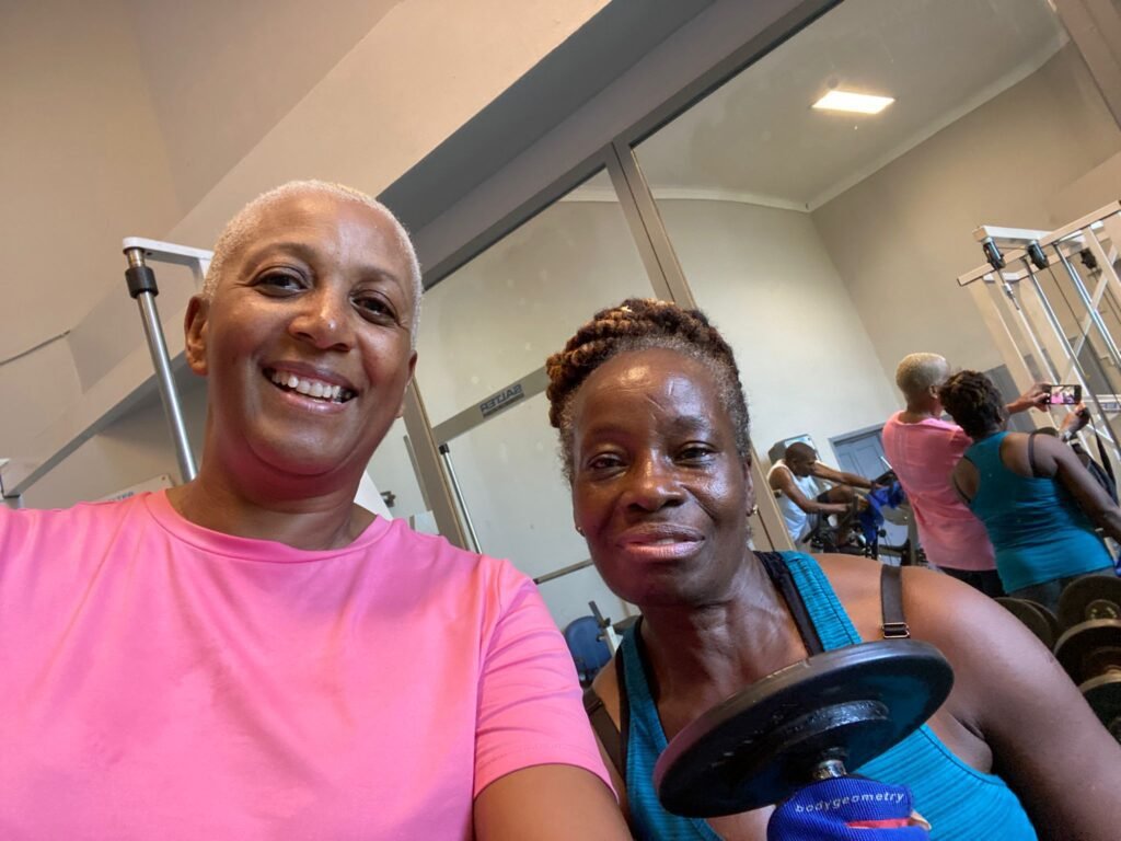 Barbara &  Jenny in the gym in Havana