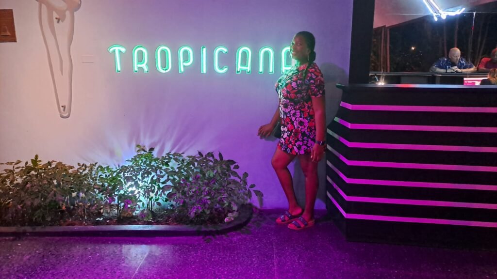 Aisha poses at Tropicana cabaret