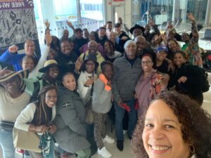 Cuba '23 Travellers at group shot at London Gatwick