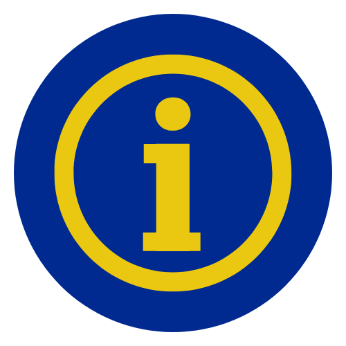 Icon Info in yellow