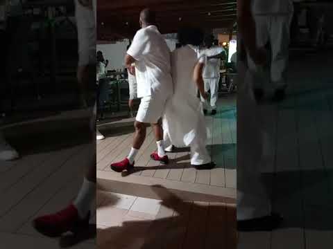 Monica and Roy (from the A Taste of Salsa) doing Bump during SALSOGA '24 White Party